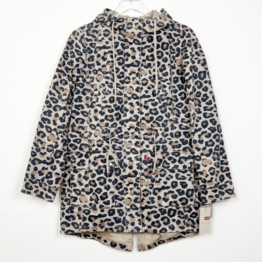 Levi’s Hooded Anorak Leopard Jacket S